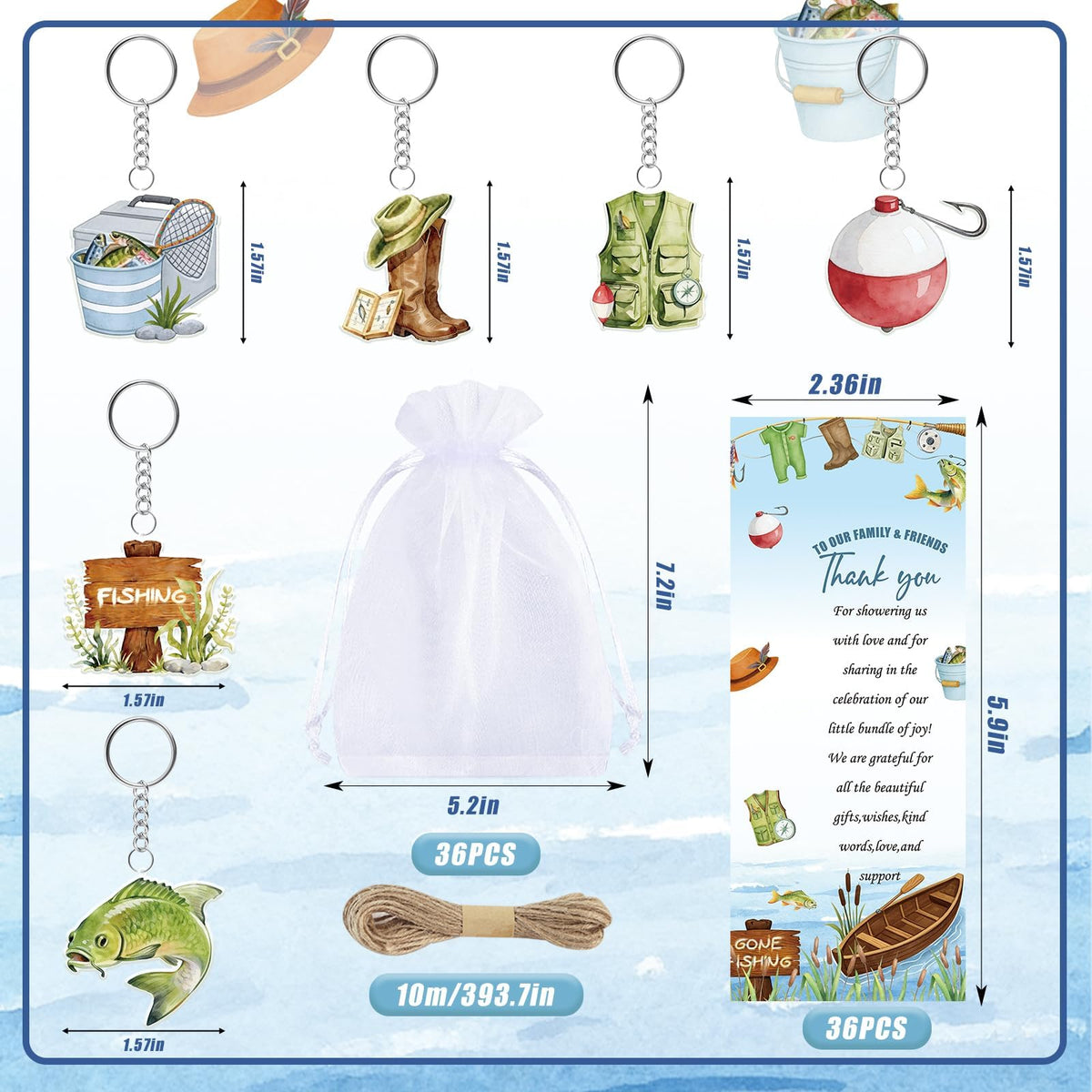 145 Pieces Fishing Baby Shower Favors for Guest A Little Fisherman Is On The Way Ballpoint Pens and