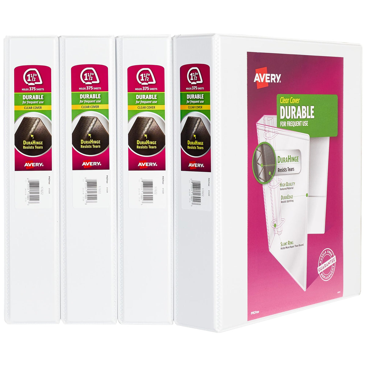 Avery Durable View 3 Ring Binders for Home School Supplies, Office Supplies, or Home Organization