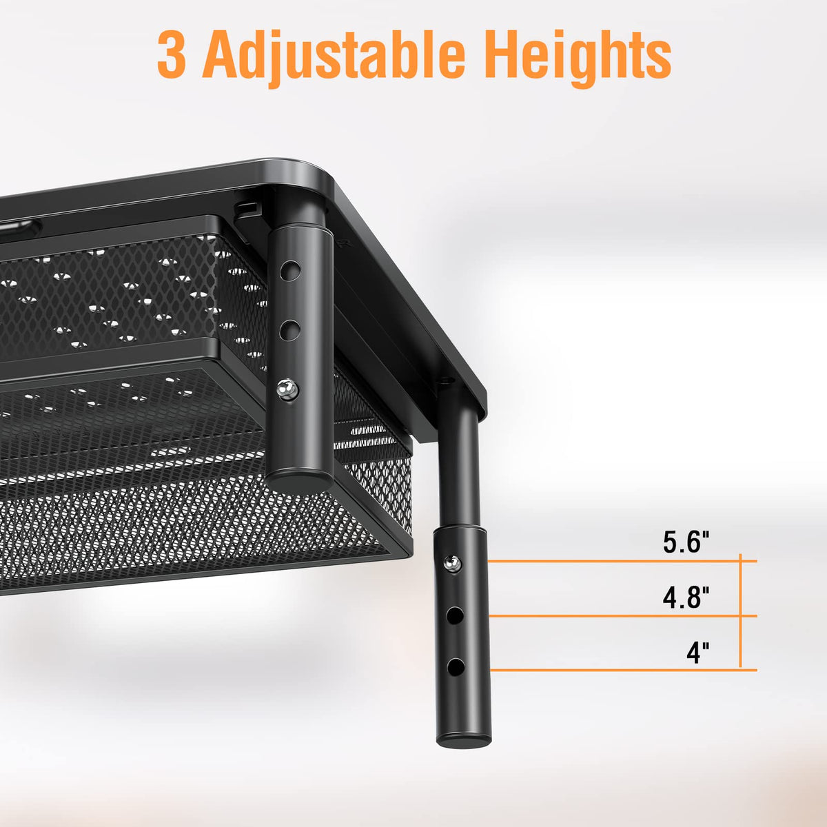 ELIVED 2 Pack Monitor Stand Riser with Metal Drawer, 3 Height Adjustable