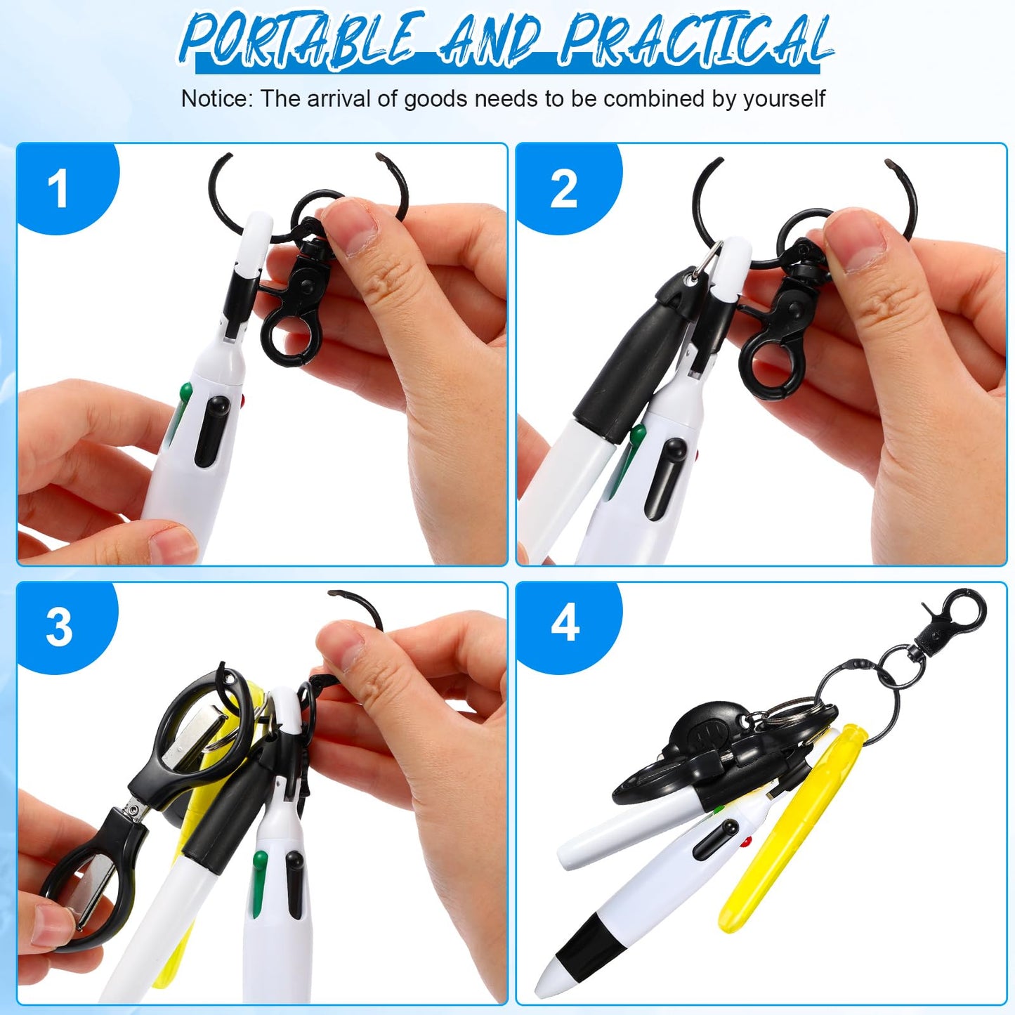 Glenmal 72 Pcs Nurse Pen Set for Badge Reel Mini Pens, Simple