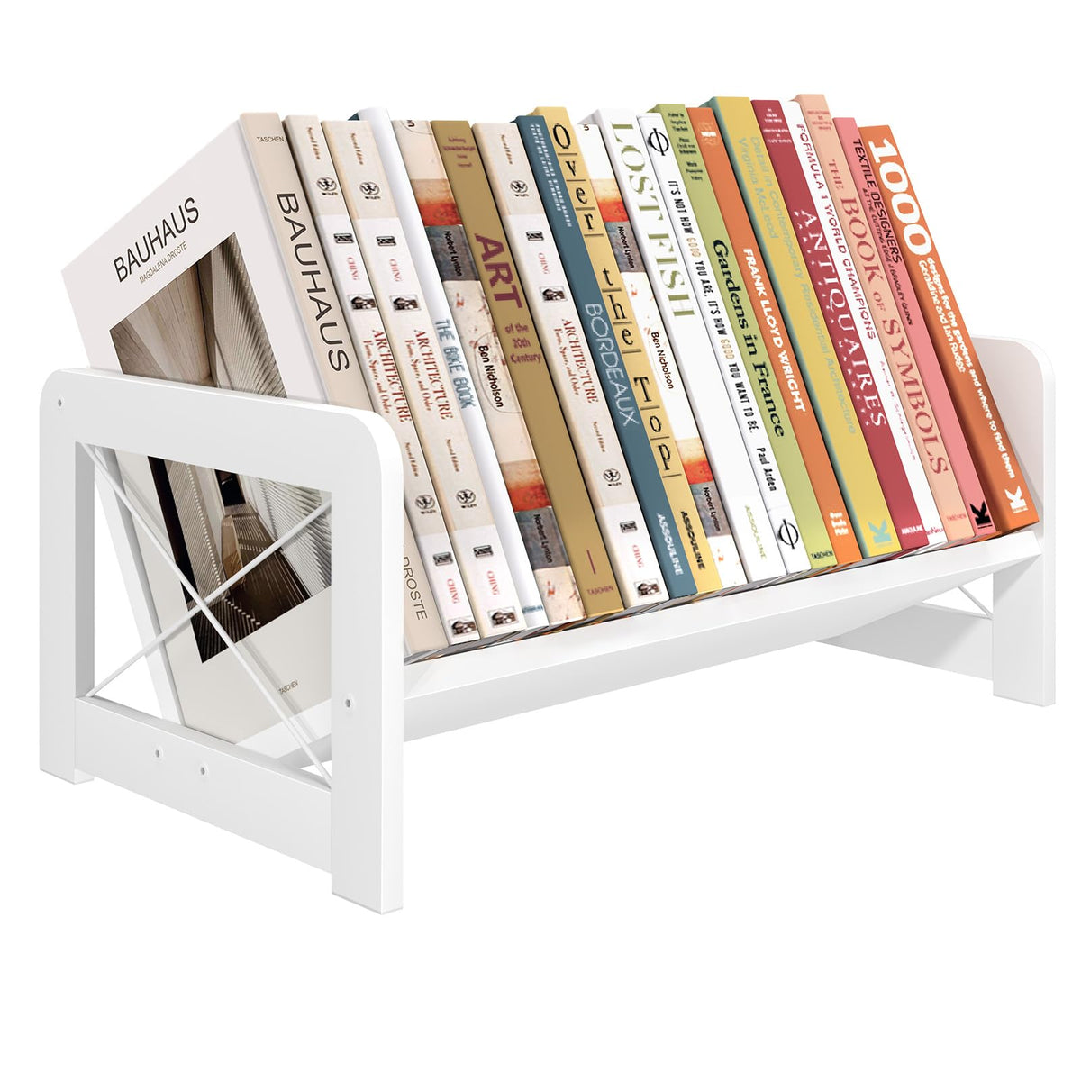 ELITEROO Mini Bookshelf for Desk, Desktop Bookcase, Single Cookbook Shelf, Tabletop Book Storage