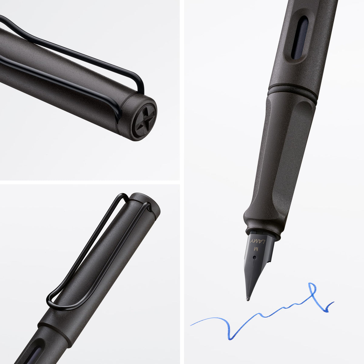 LAMY safari umbra - Fountain Pen with ergonomic grip & polished Left-Handed steel nib (LH) in size