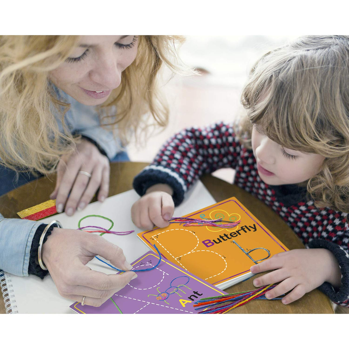 Wikki Stix Alphabet Cards Set – Hands-On ABC Letter Formation Learning Toy for Preschool &