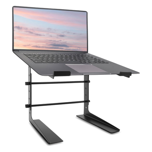 Pyle Portable Adjustable Laptop Stand - 6.3 to 10.9 Inch Anti-Slip Standing Table Monitor or