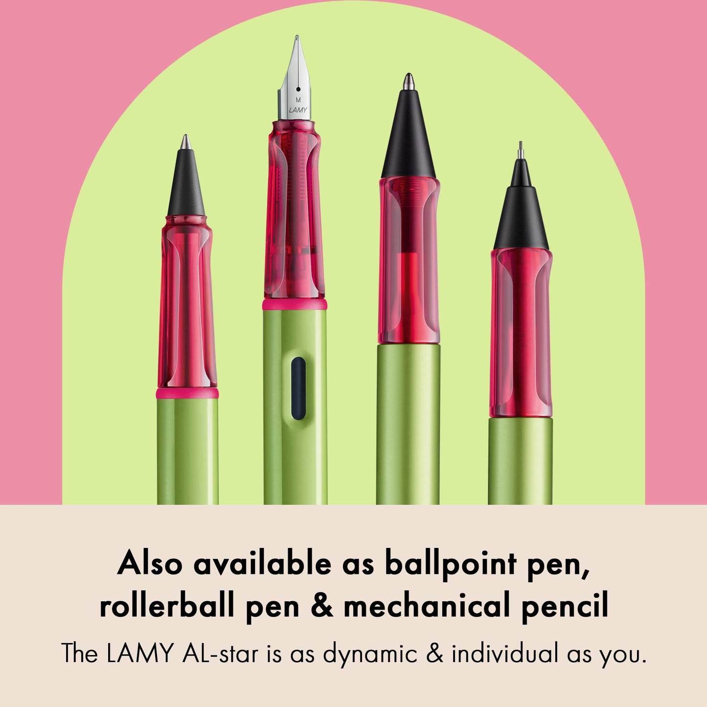 LAMY AL-star disco - Fountain Pen with ergonomic grip & polished steel nib in size M - lightweight