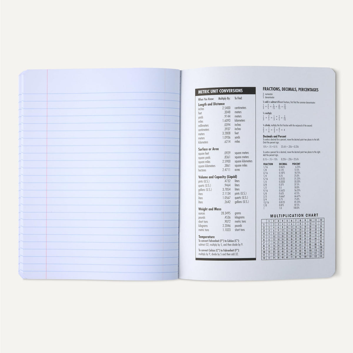Amazon Basics Composition Notebook, College Ruled, 100 Sheets, 9.75" x 7.5", Marble Black, 12-Pack