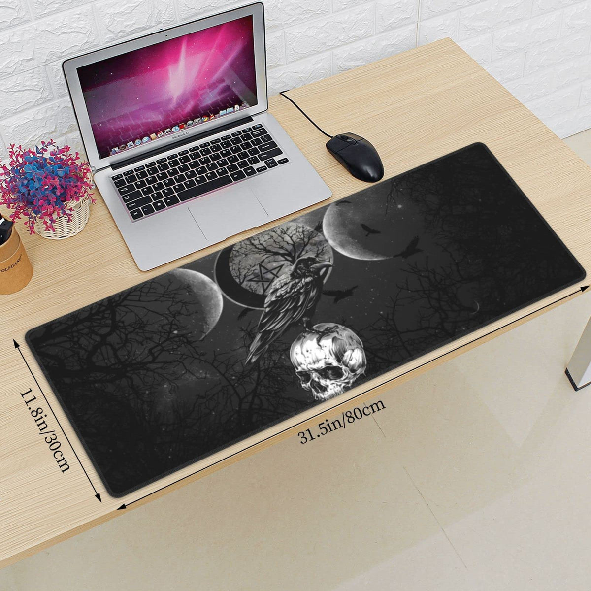 Triple Moon Mouse Pad XL Extended Desk Mat, Computer Mousepad