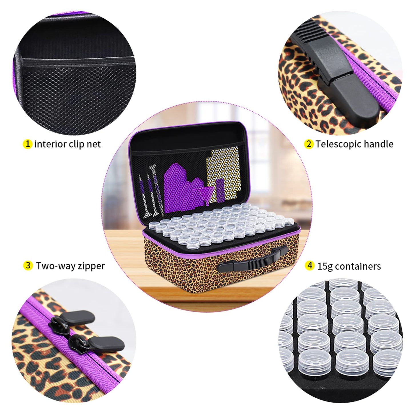 ZORETCO Diamond Art Storage - 120 Containers Diamond Art Kits for Adults