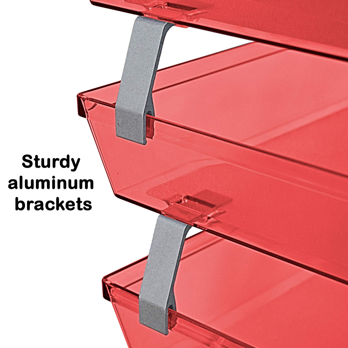 Acrimet Facility 3 Tier Letter Tray, Side Load, Letter Size/A4, Desktop File Organizer, Plastic