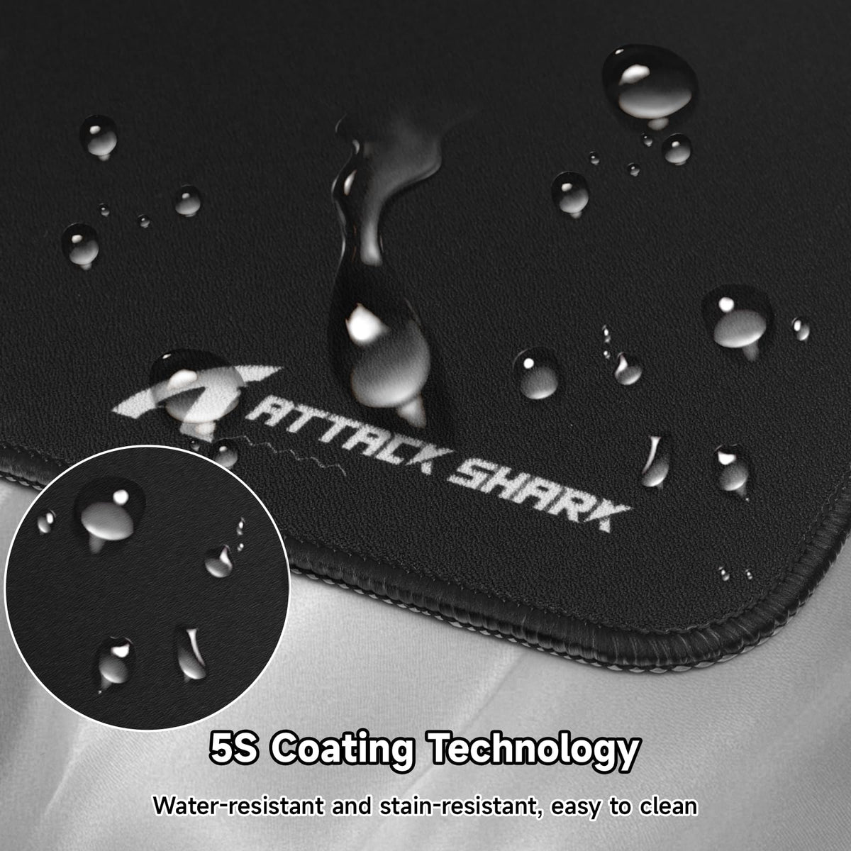 ATTACK SHARK CM02Pro Gaming Mouse Pad for Esports Speed Large Mouse mats for Desk Waterproof
