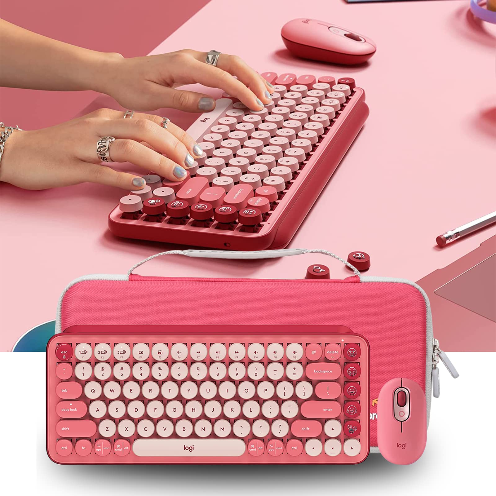 Aproca Case Compatible with Logitech POP Keys Mechanical Wireless Keyboard and POP Wireless