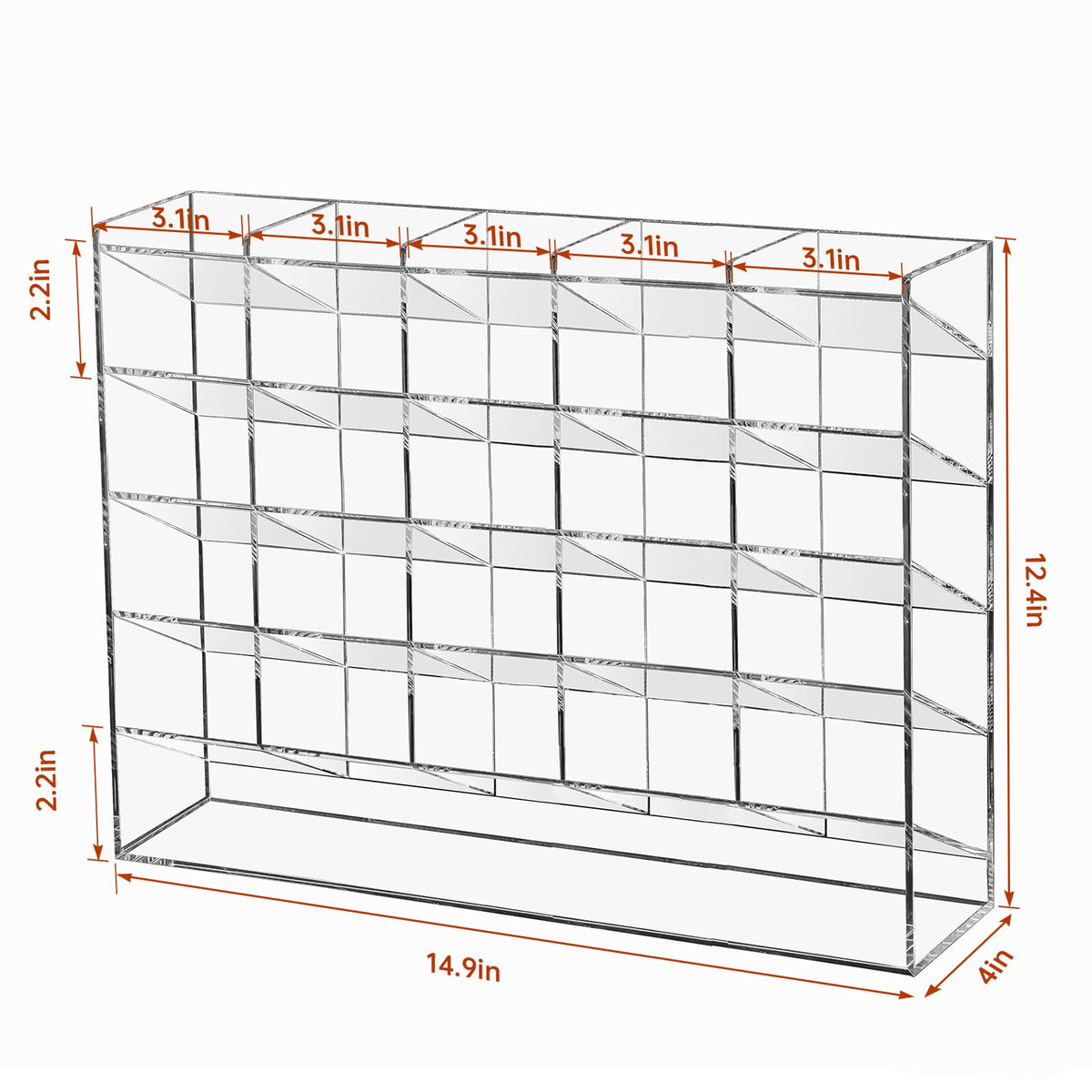 BEYGORM Acrylic Vertical Marker Organizer for 310 Markers, Desk Orgaizer