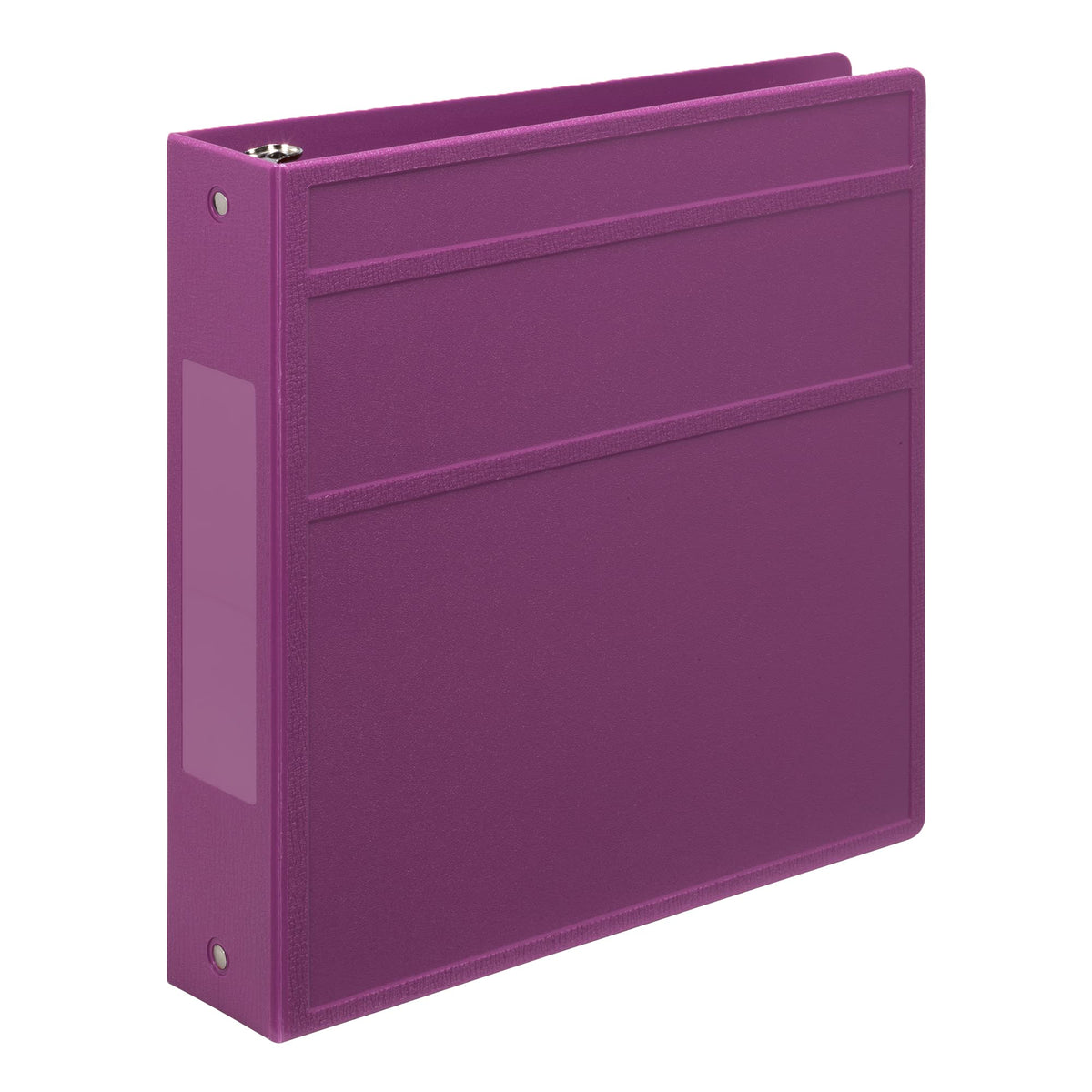 Carstens 2-Inch Heavy Duty 3-Ring Binder - Side Opening, Dewberry Purple, Durable Plastic