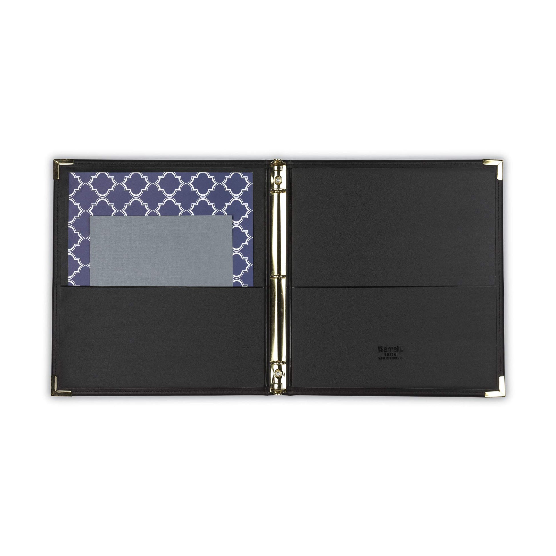 Samsill Classic Collection Leather 3 Ring Binder, Executive Presentation Portfolio, 0.5 Inch (Holds