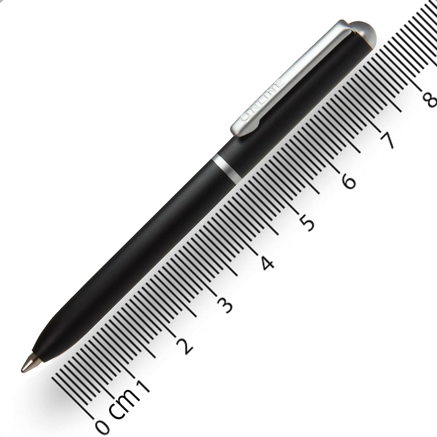 Online mini twist ballpoint pen Black with metal clip standard pen refill small pens for the purse