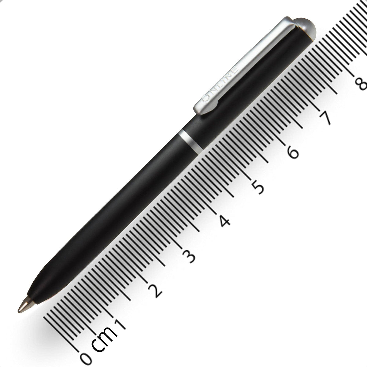 Online mini twist ballpoint pen Black with metal clip standard pen refill small pens for the purse
