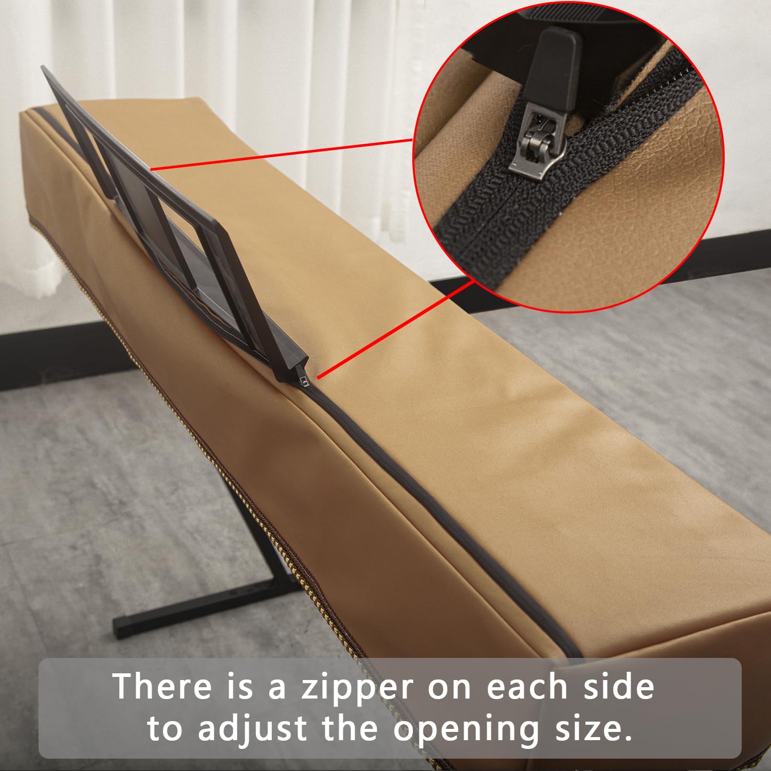 Mooson Keyboard Piano Cover Digital Piano Dust Covers Luxury Soft and Premium Surface Thickening