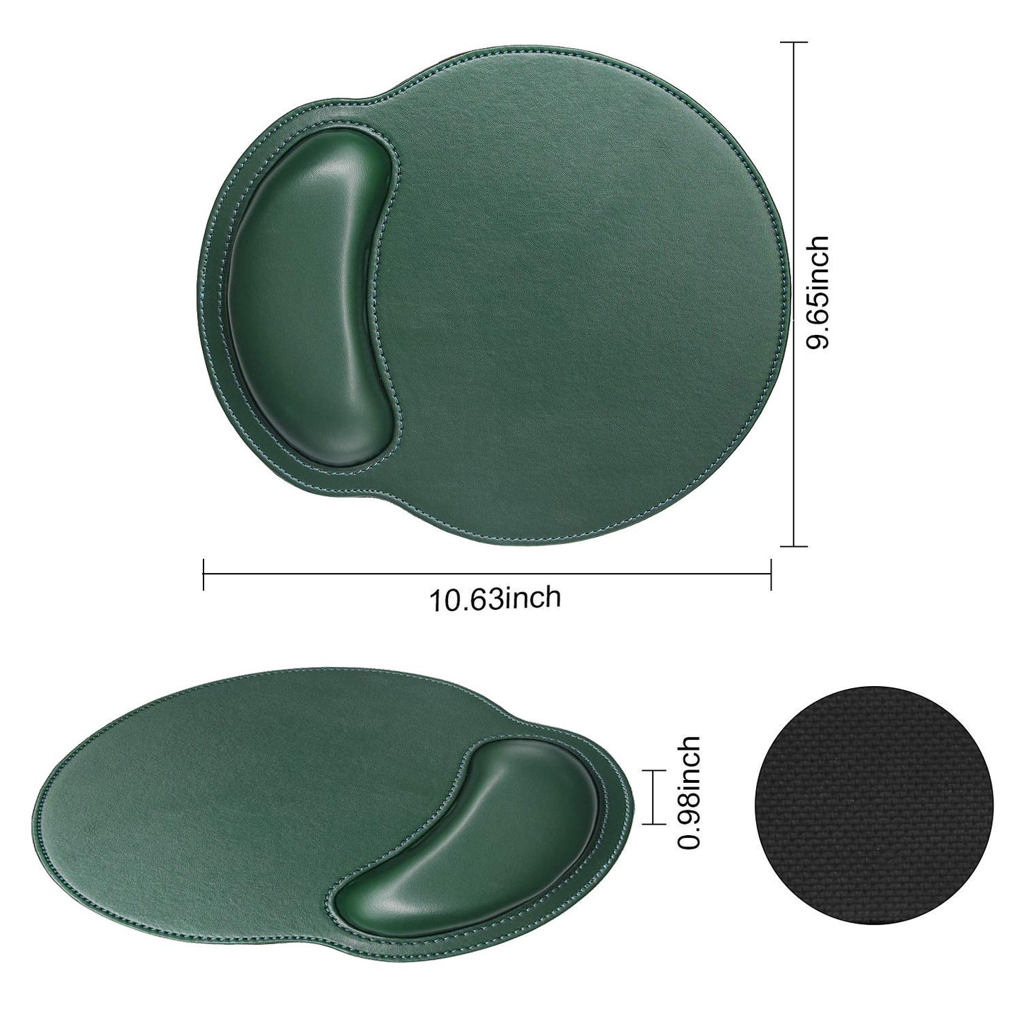 RICHEN Ergonomic PU Leather Keyboard Wrist Rest and Mouse Pad with Wrist Support, Memory Foam Set
