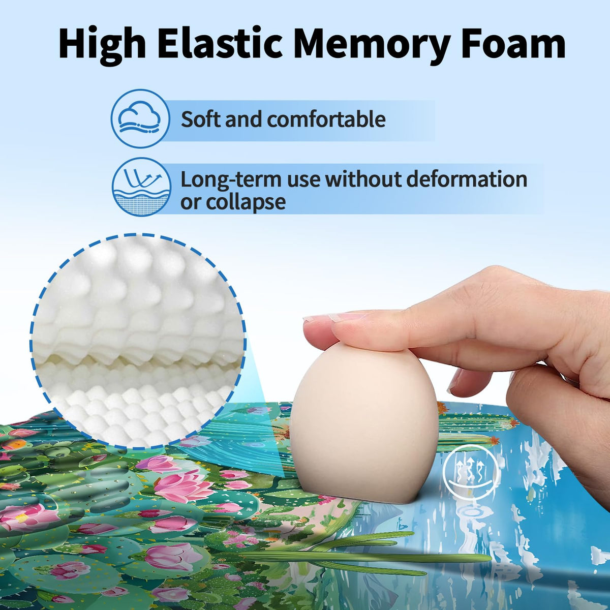 YIWEI Ergonomic Mouse Pad with Wrist Rest for Carpal Tunnel Pain Relief