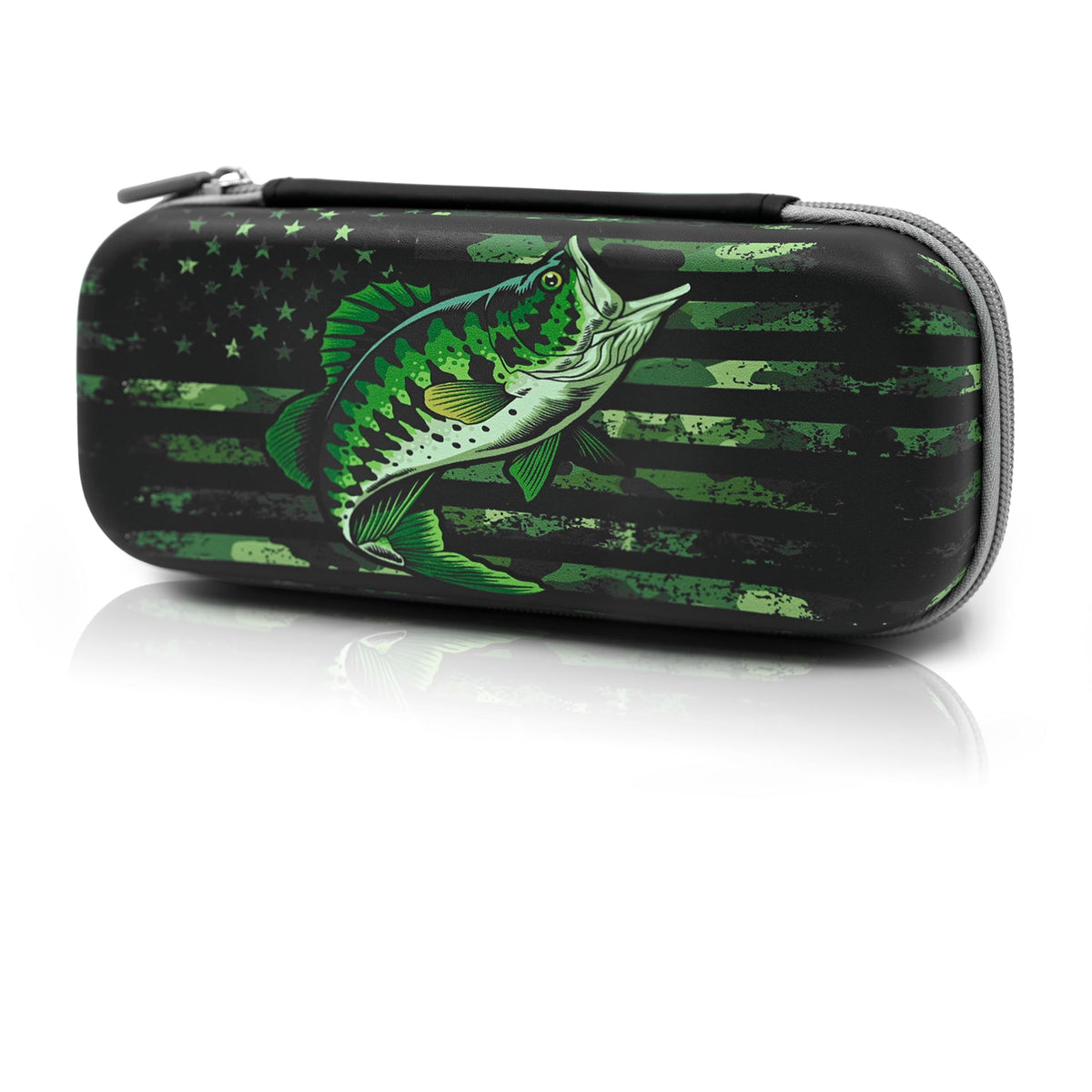 WtallasiSei Camo Fish Pencil Case Zip Pencil Box Multi Pouch Holder Desk Organizer For Boys Girls