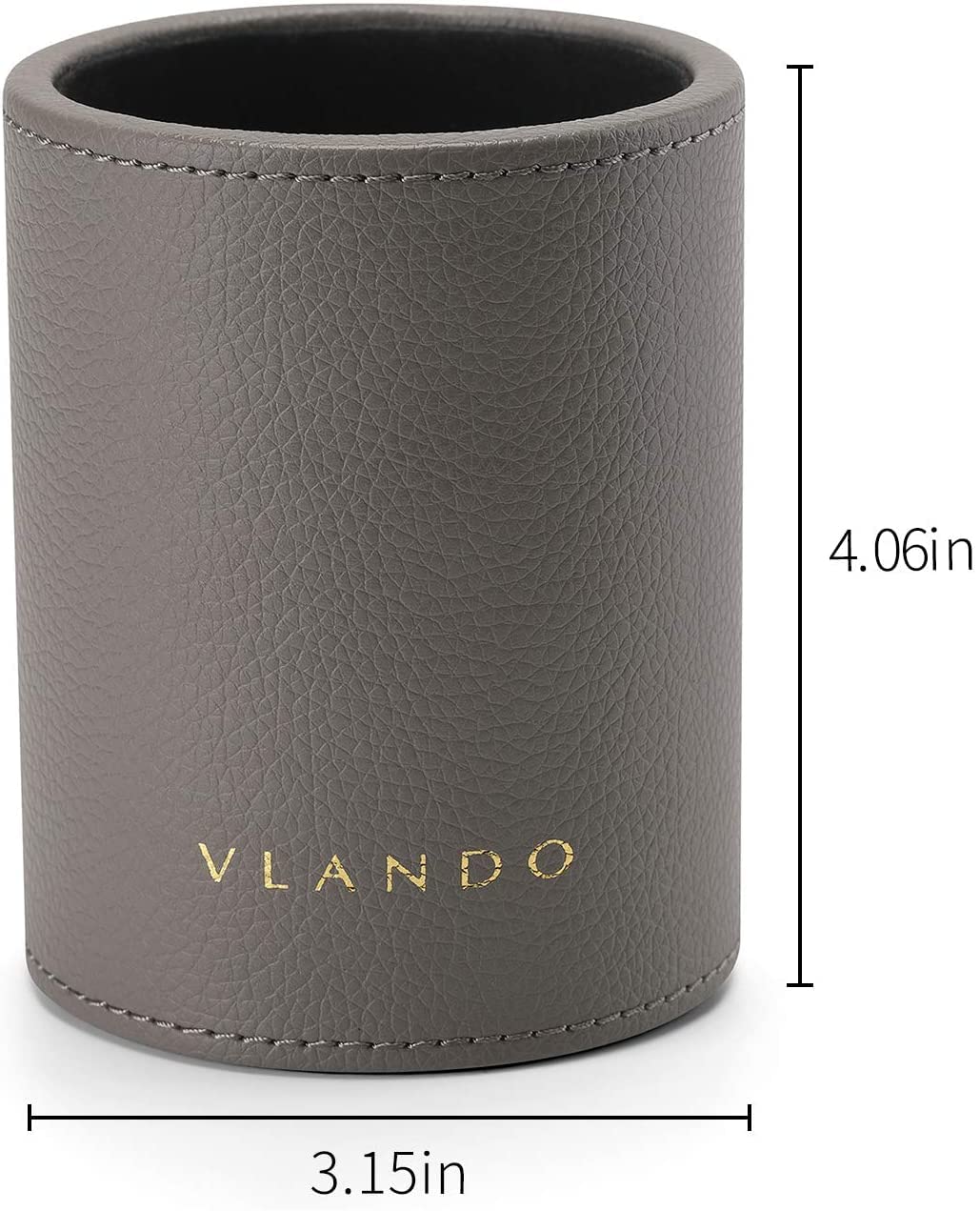 VLANDO Office Desk Organizer Leather Desktop Organizer Caddy with Drawer for Storing Desktop