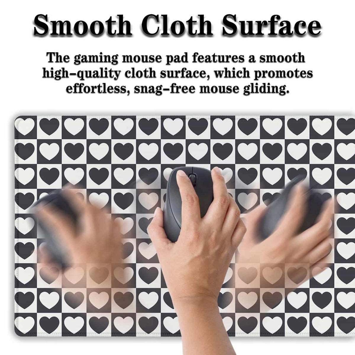 Samgula Gaming Mat Black and White XXL Mousepad Big Mouse Pad Office Desk Mat Full Desk Mouse Pads