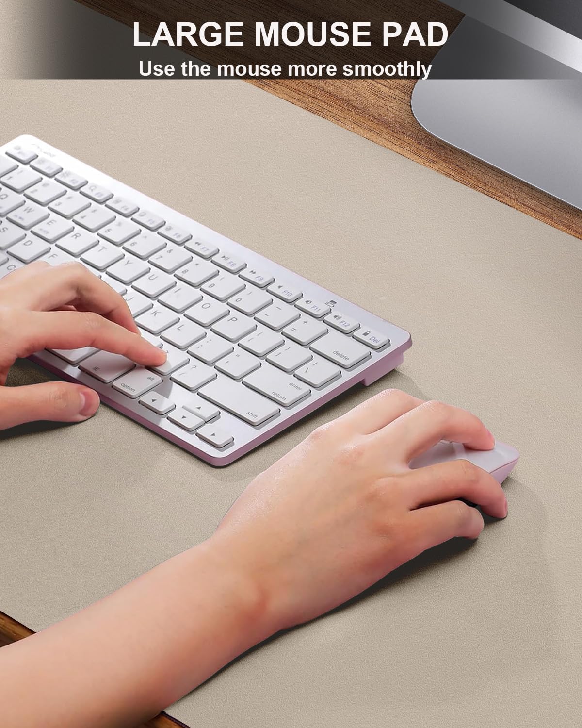 Extra Large Desk pad, Leather Desk Pad Protector,Office Desk Mat,Mouse Pad, Non-Slip Desk Blotter