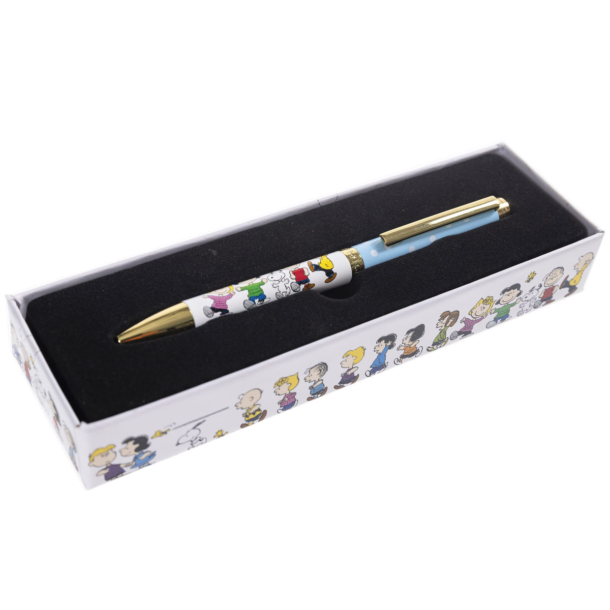 Graphique Peanuts Fashion Pen | 5.5” Ballpoint Pen | Refillable Black Ink | Retractable Twist Top |
