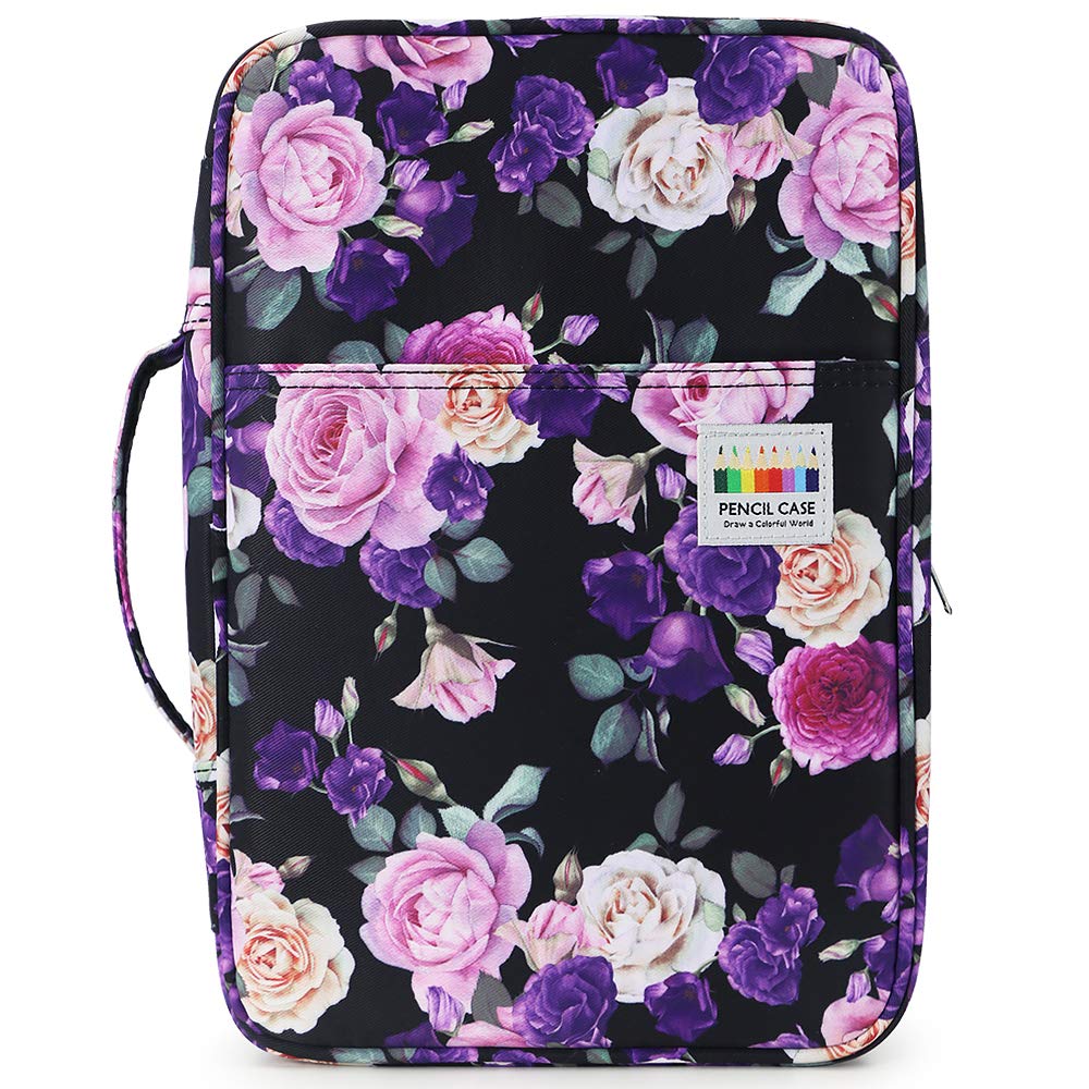 YOUSHARES Big Capacity Colored Pencil Case - 300 Slots large Pen Case Organizer with Multilayer