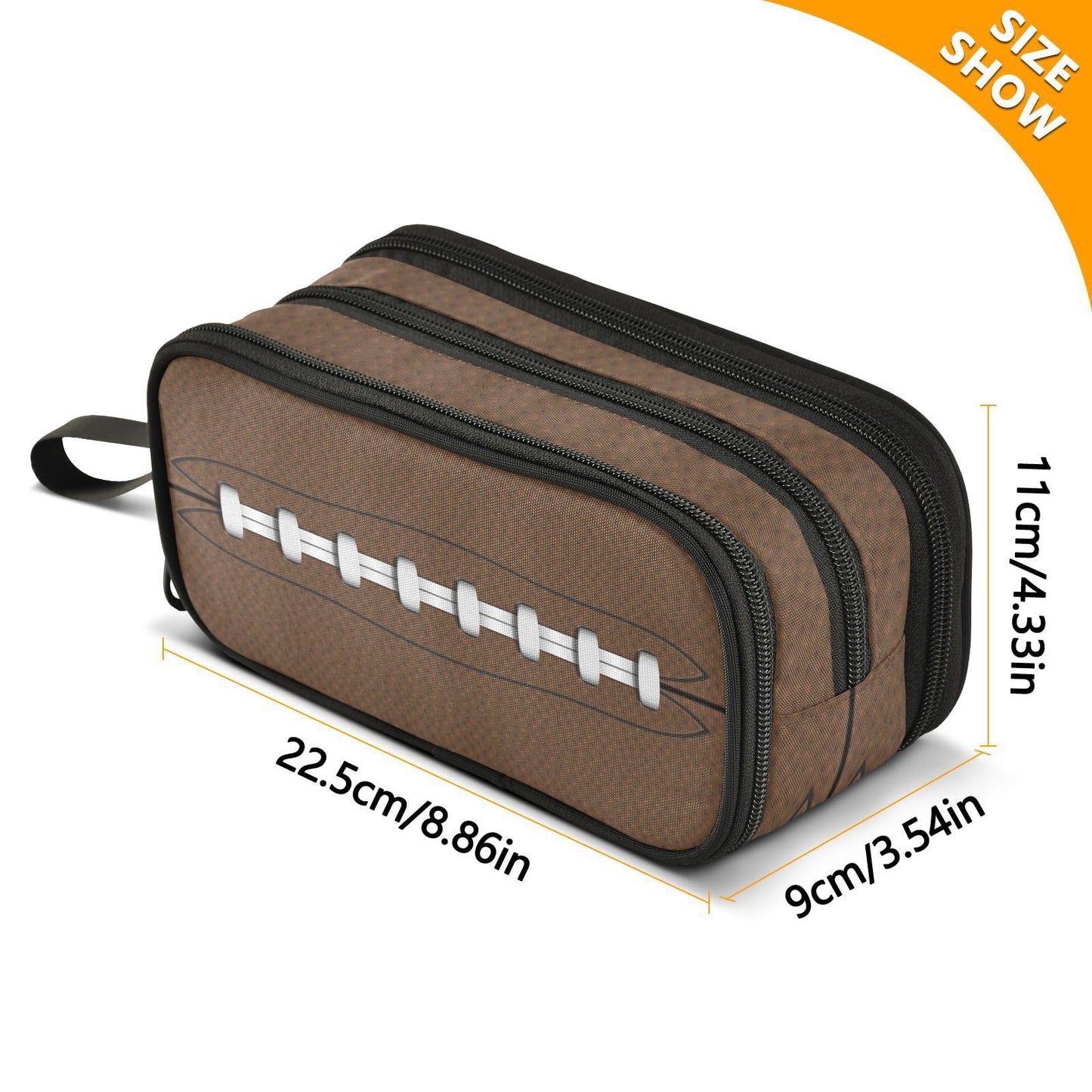 XUWU American Football Large Capacity Pencil Case Pencil Pouch Pen Box