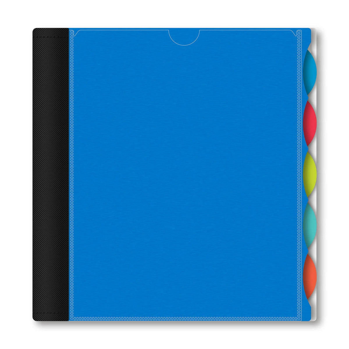 IQ+ iScholar 5-Subject Poly Cover Wirebound Notebook, College Ruled, 11 x 8.5 Inch Sheet Size, 200