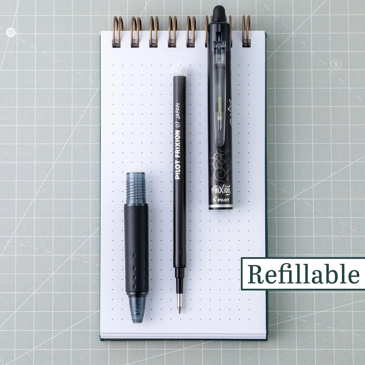 PILOT FriXion Clicker Erasable Pens, 0.7mm Fine Point, Black Ink