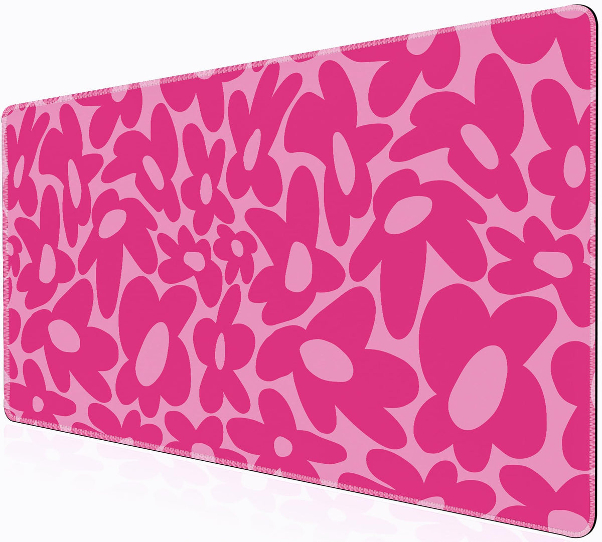 L-SPOUTTO Pink Gaming Mouse Pad Large Desk Mat 35.4x15.7in XXL Mousepads