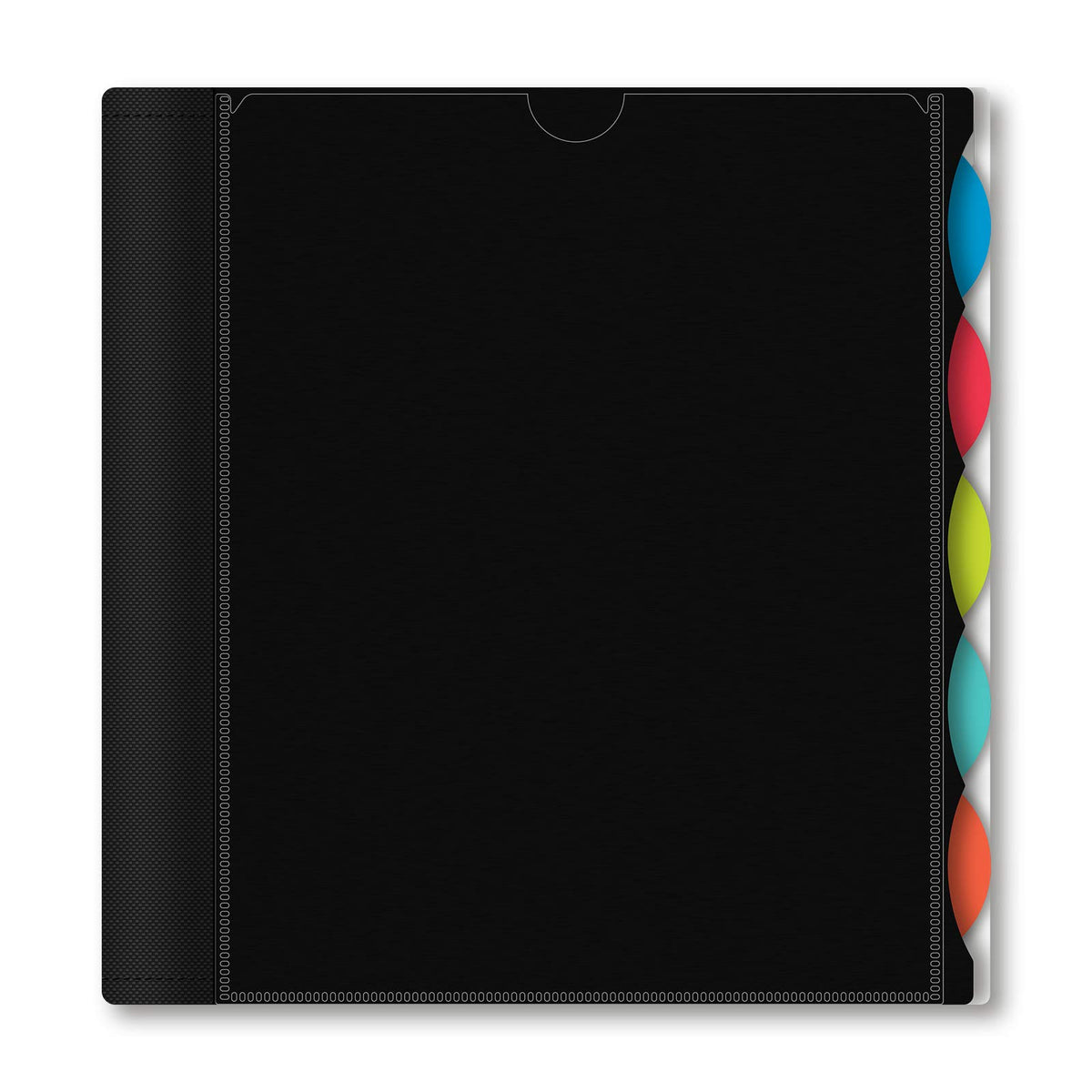 IQ+ iScholar 5-Subject Poly Cover Wirebound Notebook, College Ruled, 11 x 8.5 Inch Sheet Size, 200