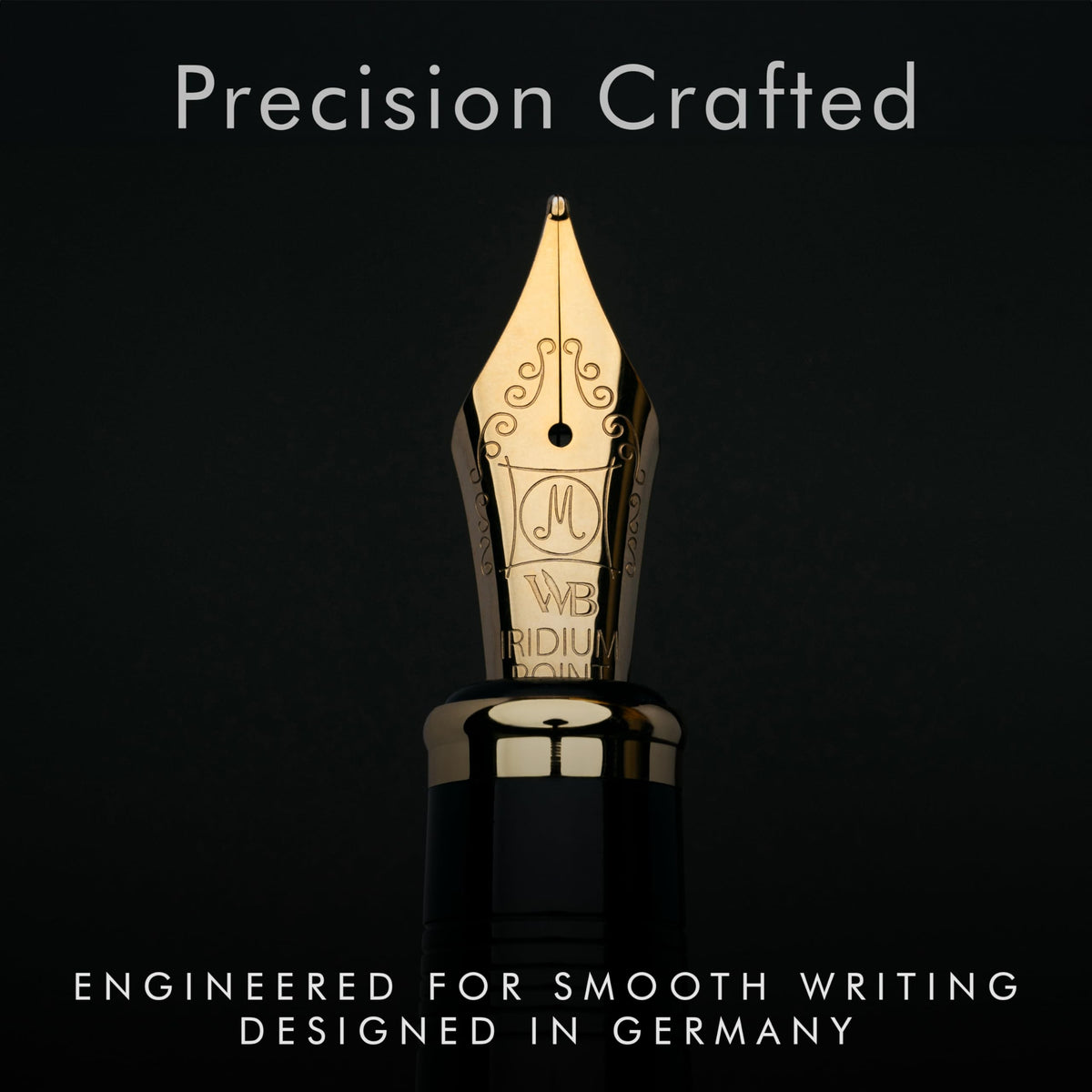 Wordsworth & Black Majesti Luxury Fountain Pen Set for Writing, Medium Nib