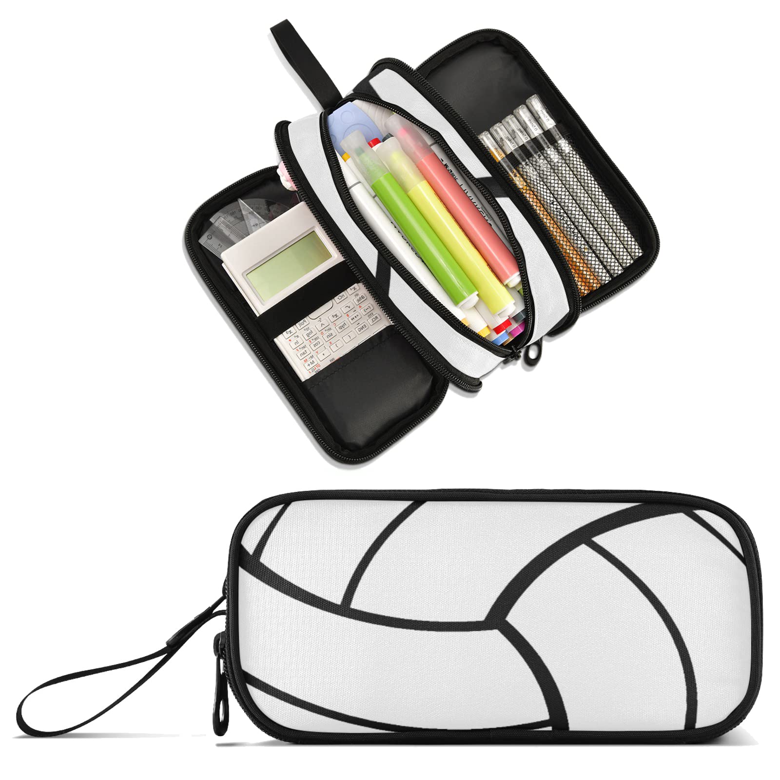 XUWU Volleyball Large Capacity Pencil Case Pencil Pouch Pen Box