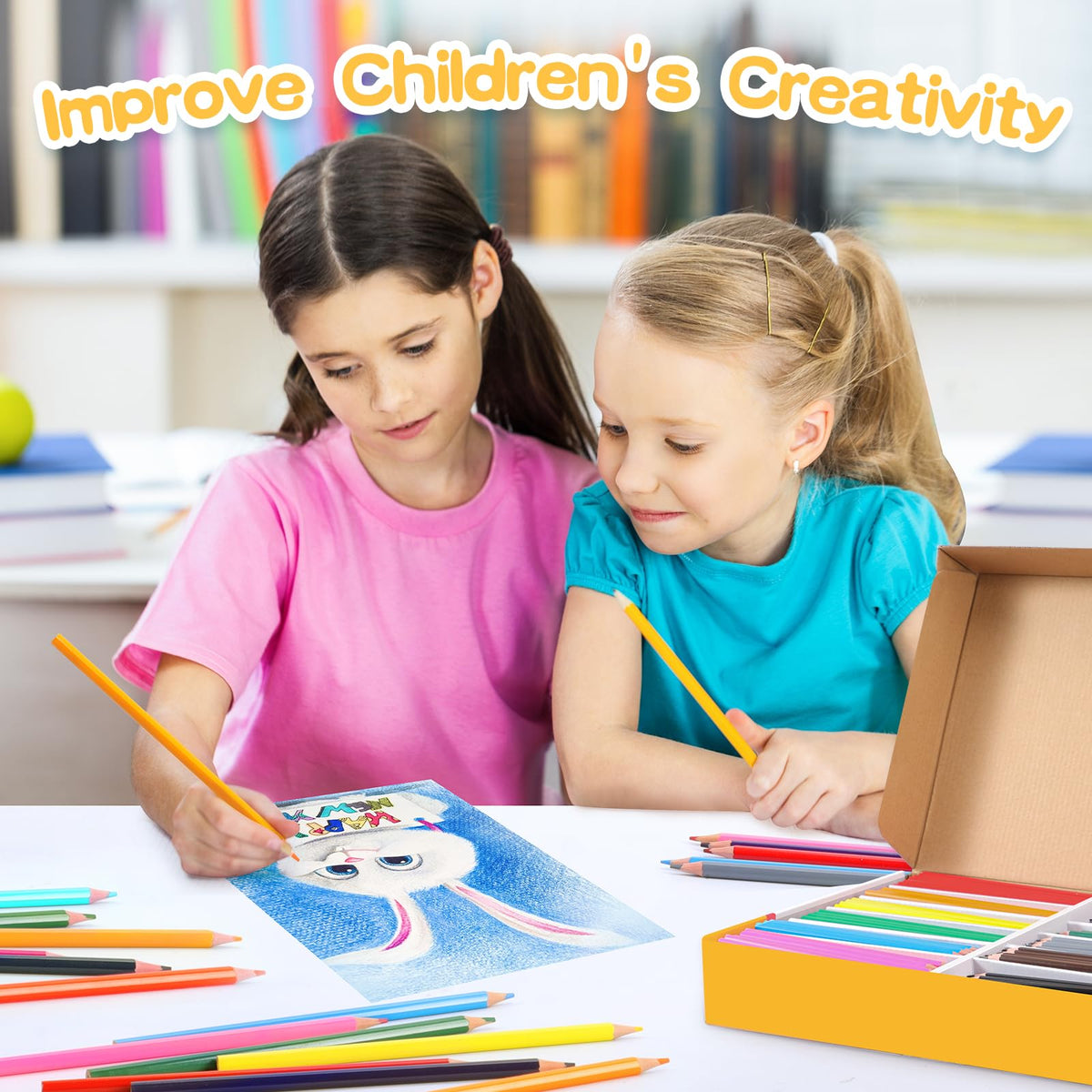 336 Packs Colored Pencils Bulk Classroom, Colored Pencils for Kids 12 Color