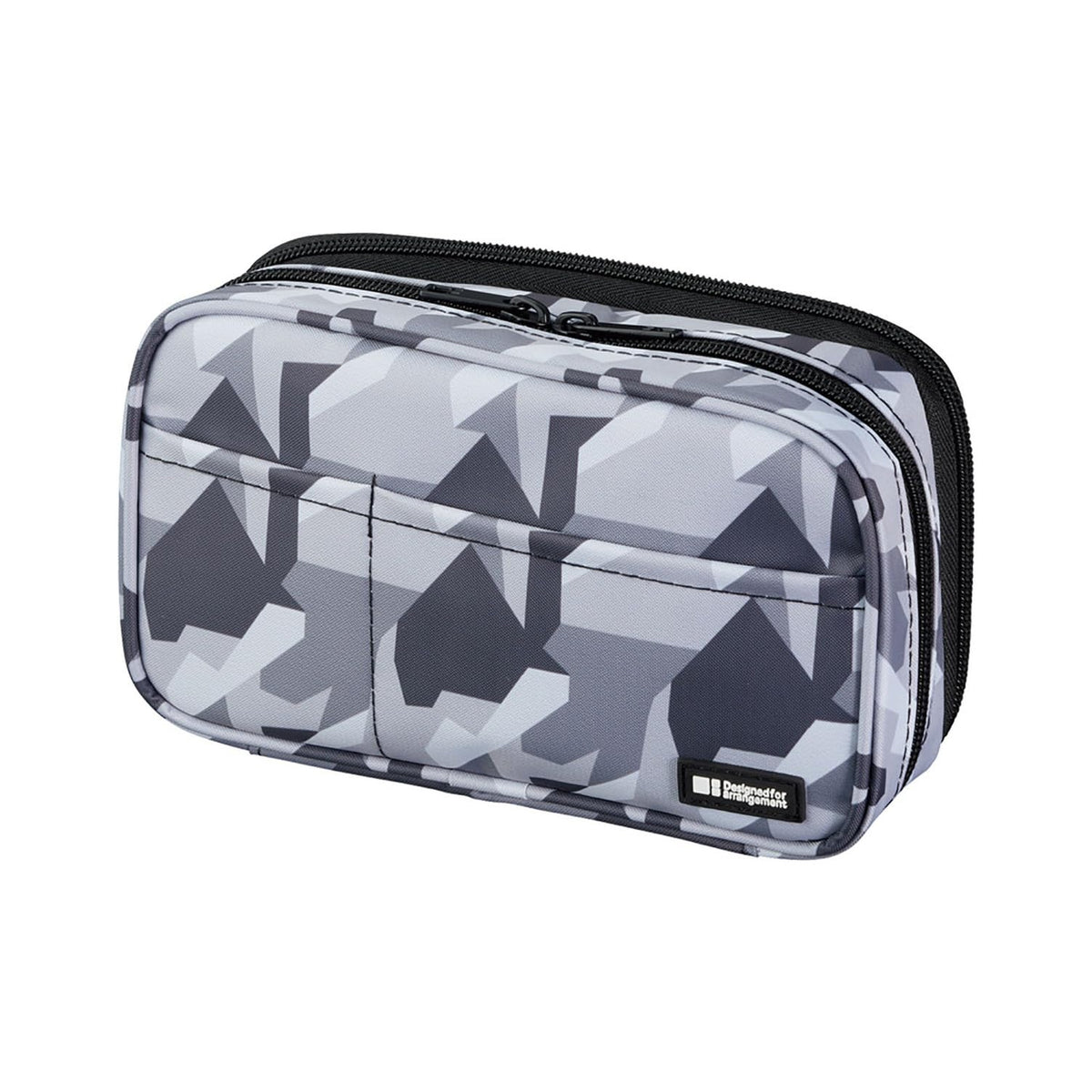 LIHIT LAB Large Capacity Double Zipper Pencil Case For School Office College, Big Capacity 6