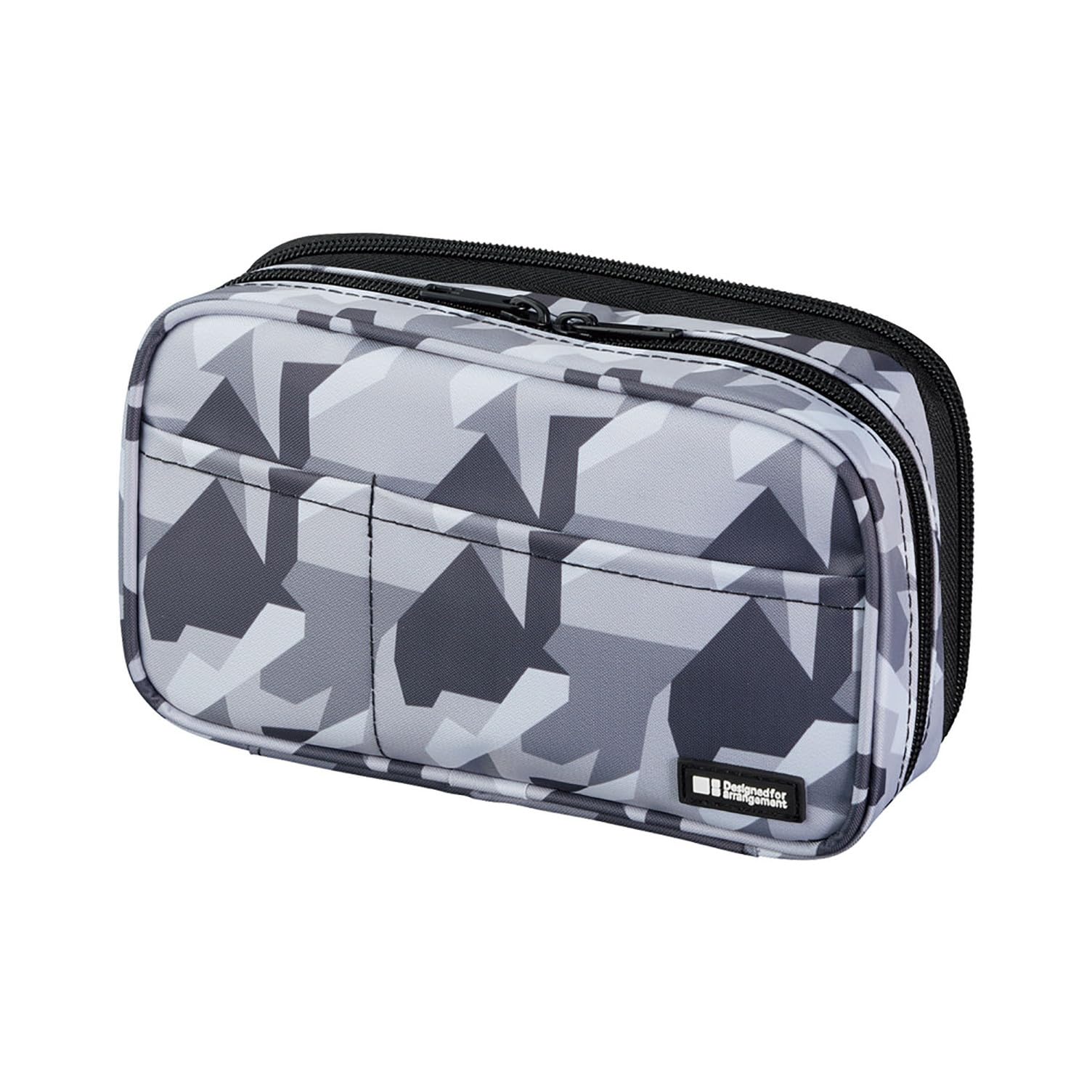 LIHIT LAB Large Capacity Double Zipper Pencil Case For School Office College, Big Capacity 6