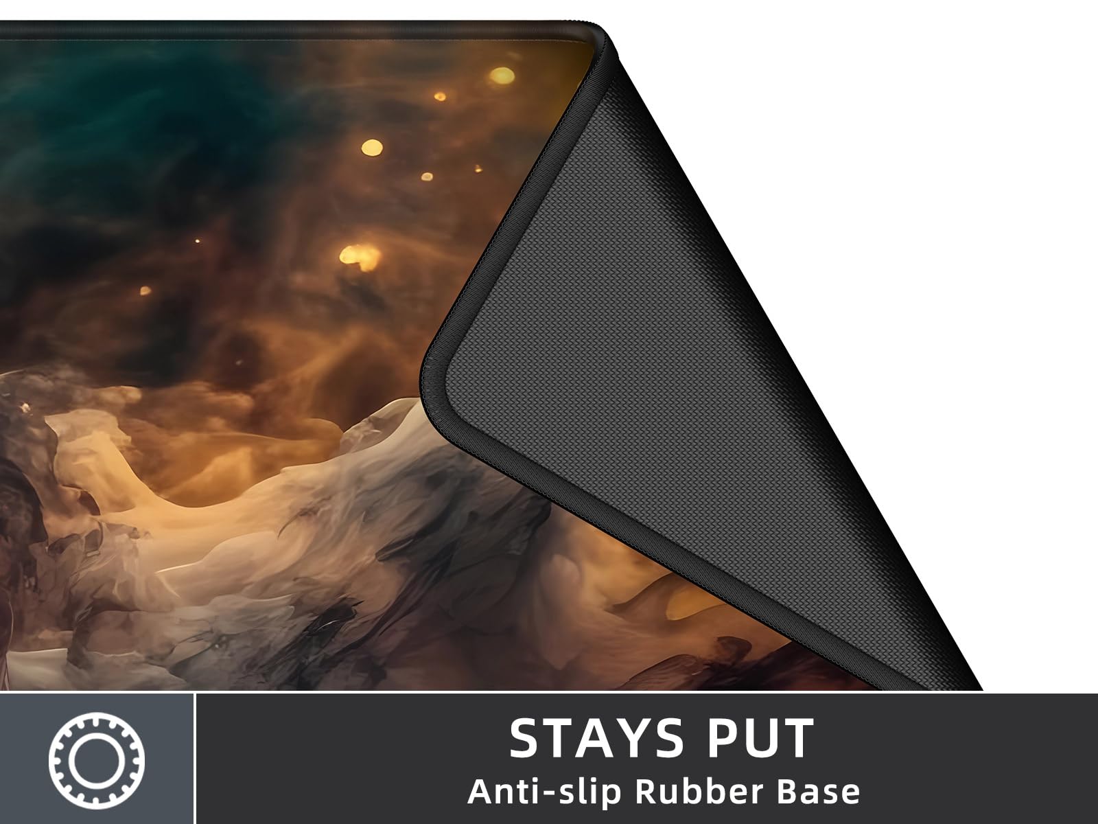 Rinaze Large Gaming Mouse Pad Desk Mat with Superior Micro-Weave Cloth, XXL Big Mousepad with