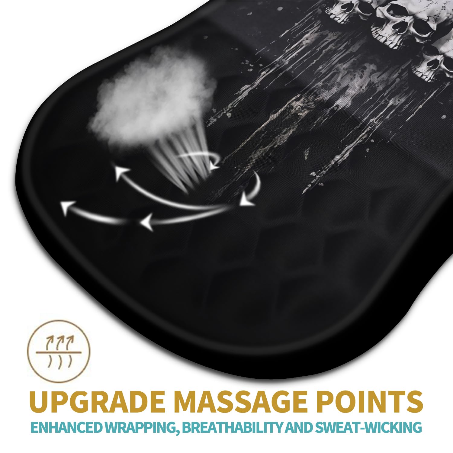 Hokafenle Ergonomic Mouse Pad Wrist Support with Massage Design, Wrist Rest Pain Relief Mousepad