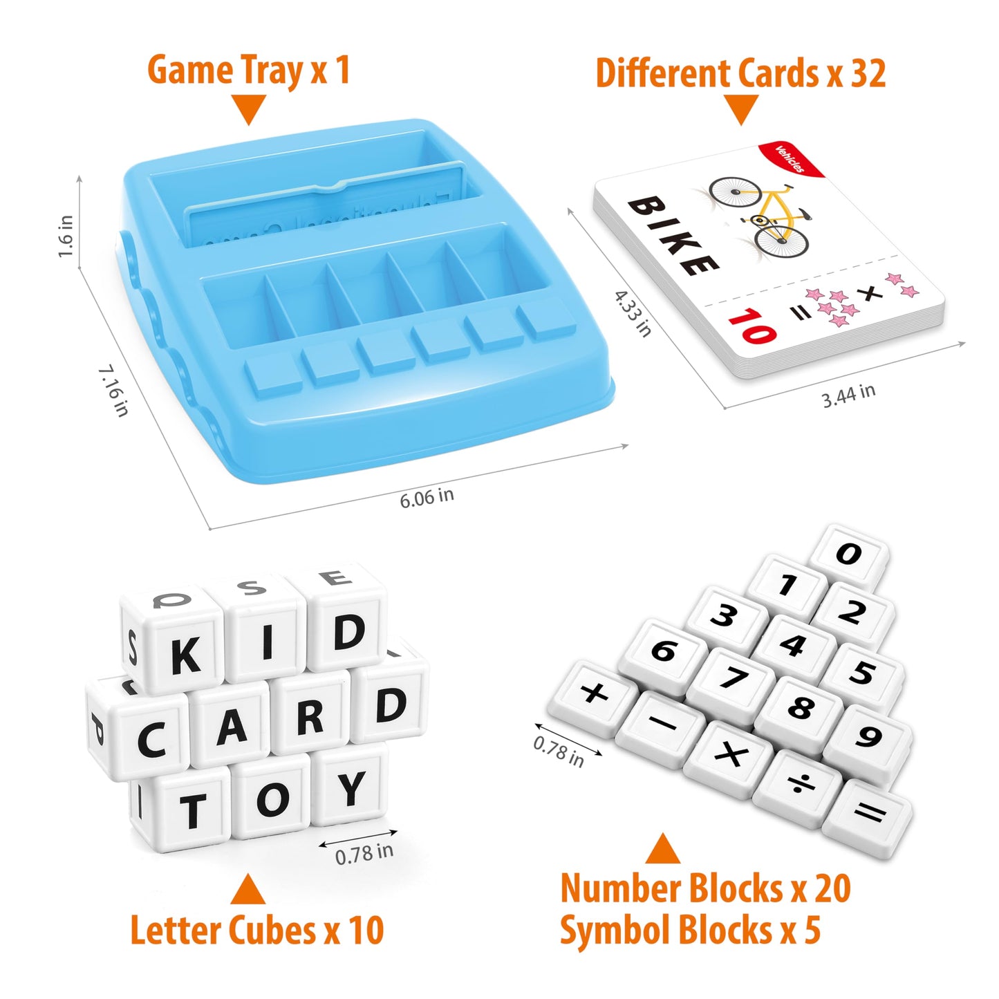 Yolscue Montessori Matching Letter Games,Educational Toys for 3-8 Year Olds Boys Girls,Alphabet