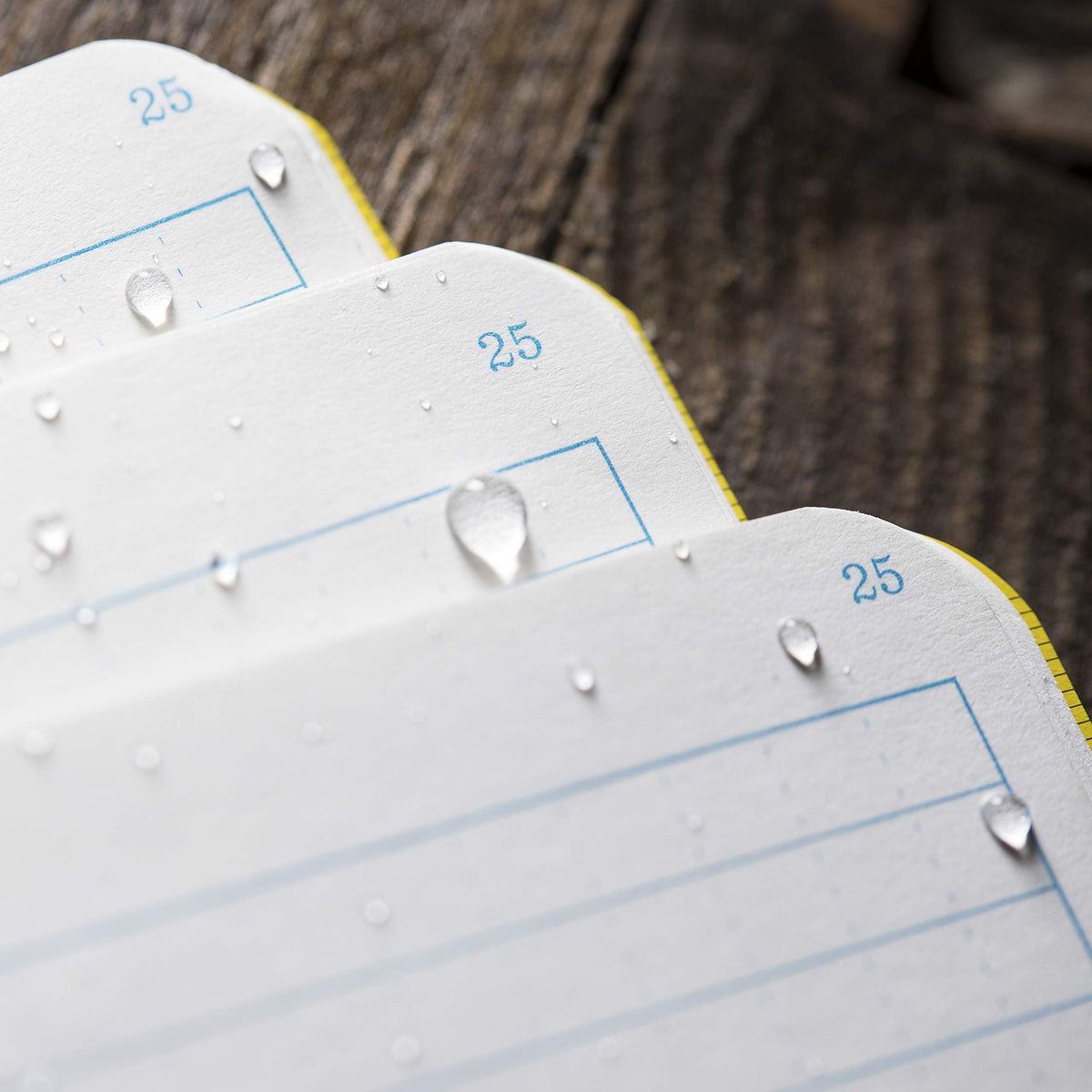 Rite in the Rain Weatherproof Mini Stapled Notebook, 3.25" x 4.625", Yellow Cover, Universal