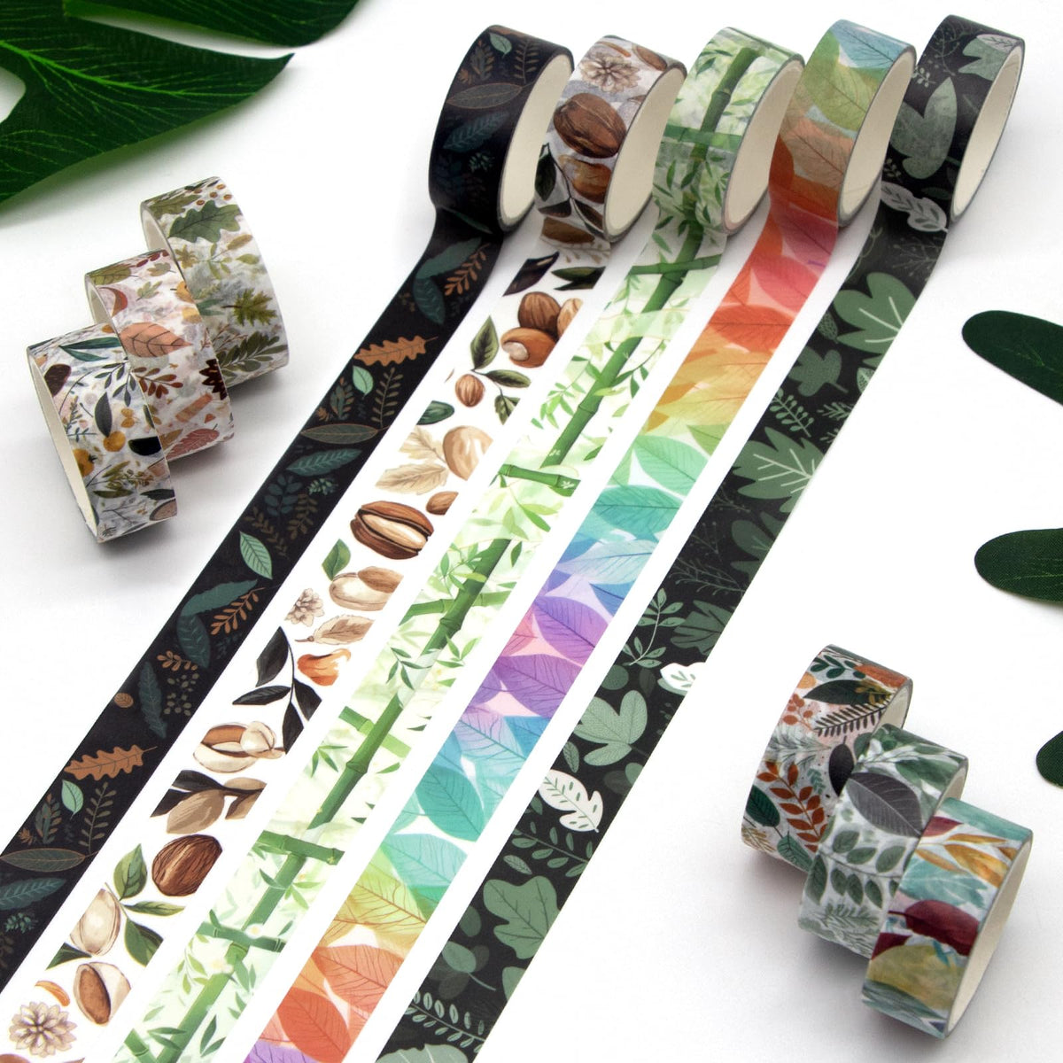 WAPETASHI Cute Washi Tape Set, 38 Rolls Animals Washi Tapes for Journaling Supplies, 25mm & 15mm