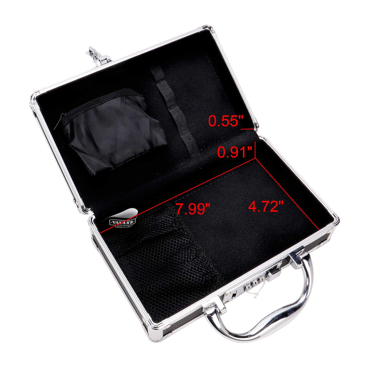 Vaultz Locking Medicine Case, Combination Lock Portable Storage Briefcase