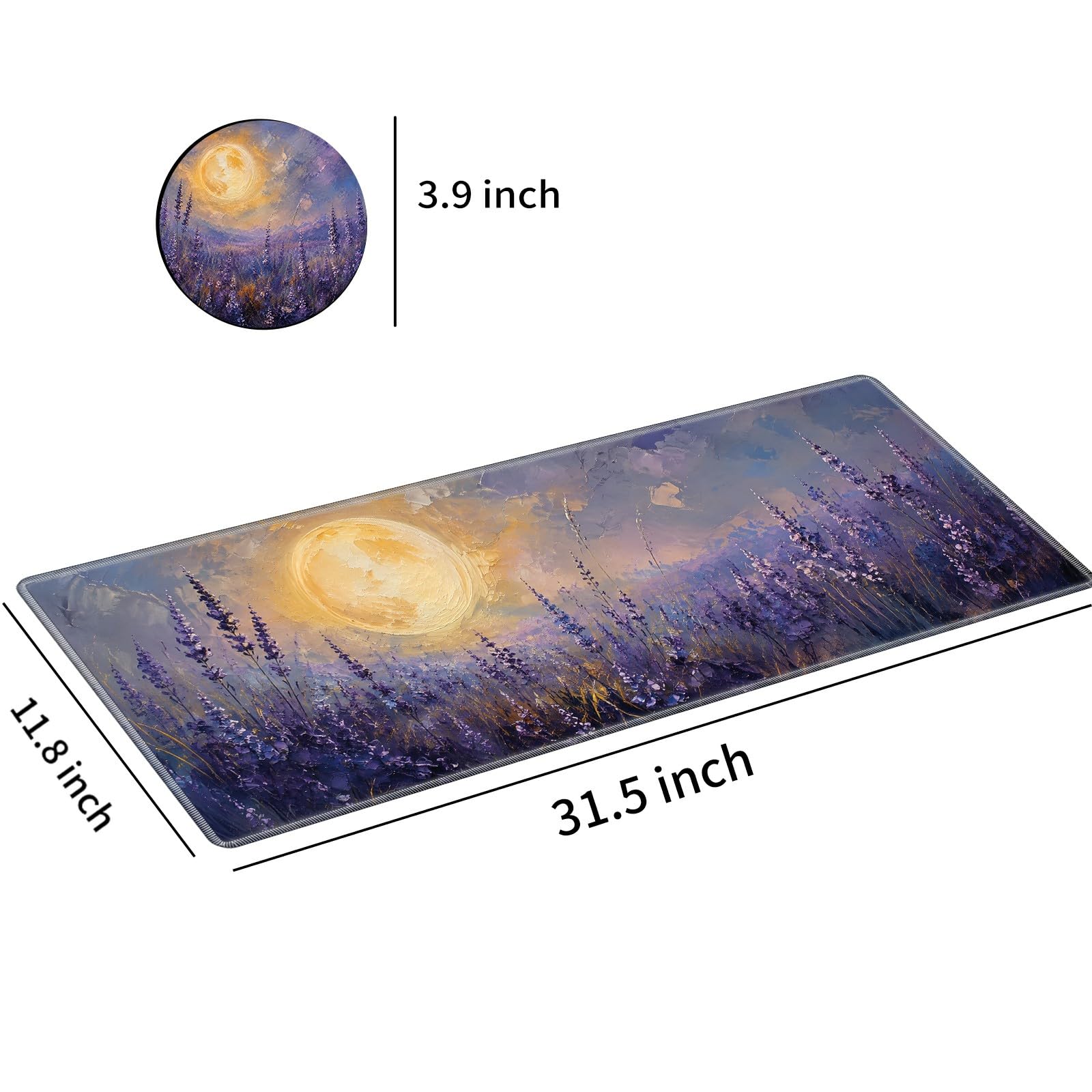 Desk Mat Large Gaming Mouse Pad + Coaster