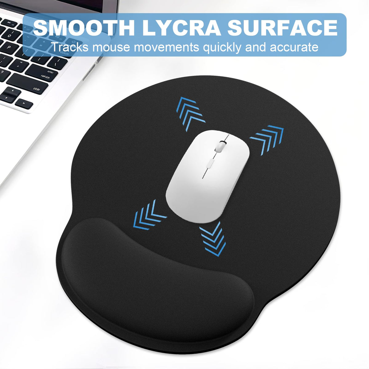 Ergonomic Mouse Pad with Wrist Rest and Keyboard Wrist Rest, Mousepad