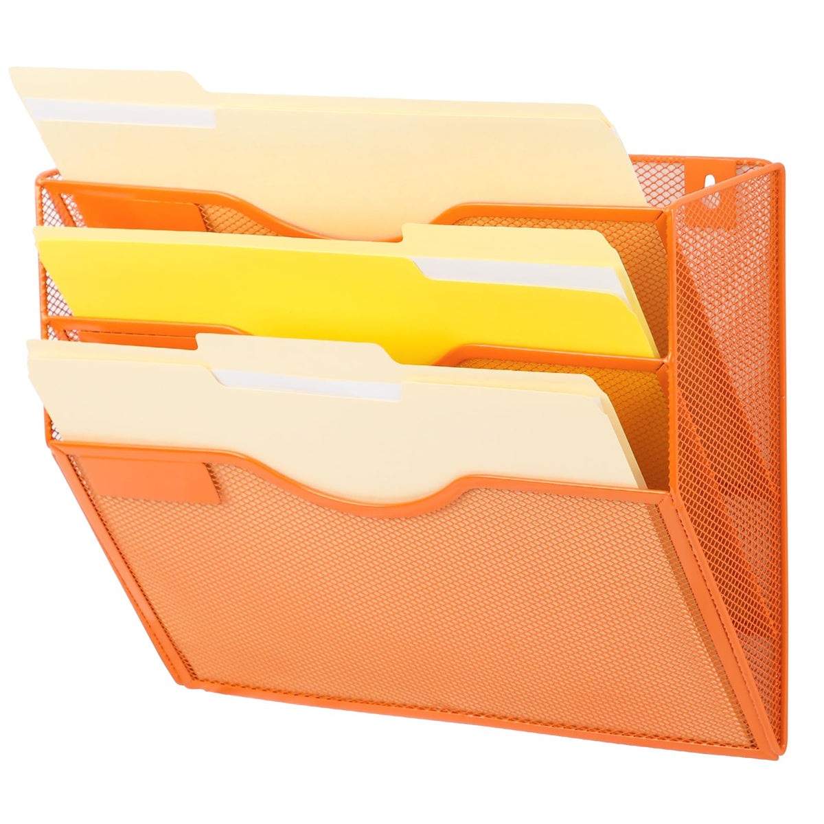 EASEPRES 3 Pocket Mesh Hanging Wall File Organizer, Wall Mounted Mail Paper Document Folder Holder