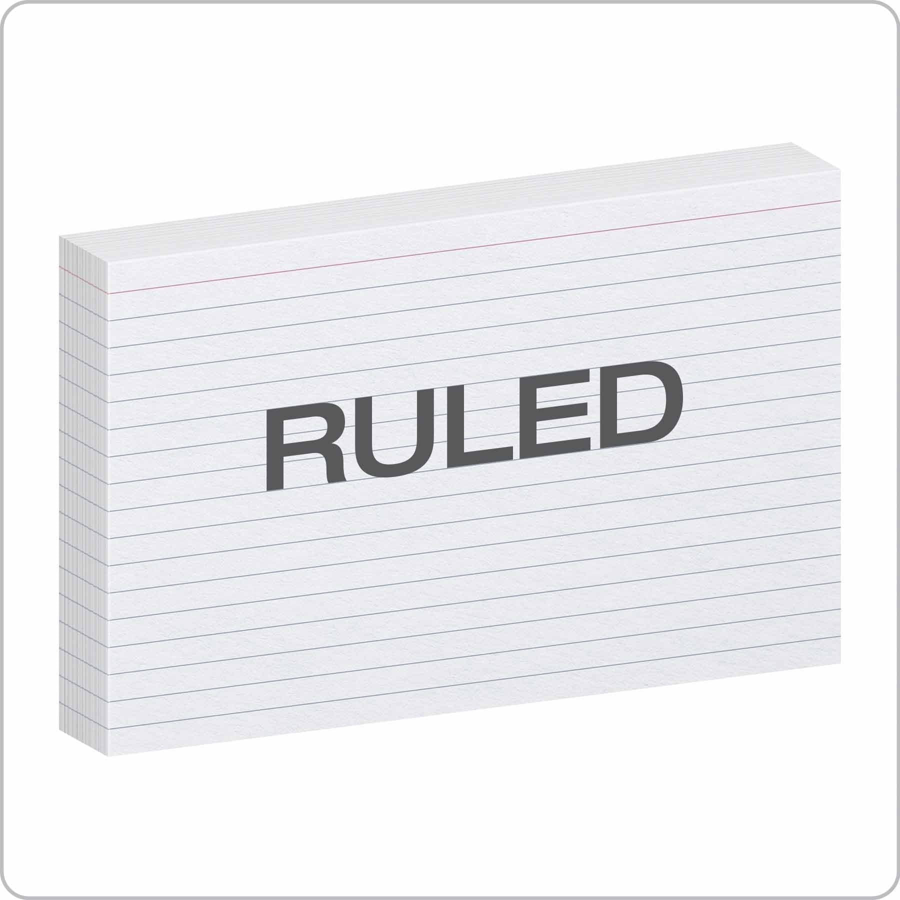 Oxford 51EE Ruled Index Cards, 5" x 8", White, 500 Cards (5 Packs of 100) (51)