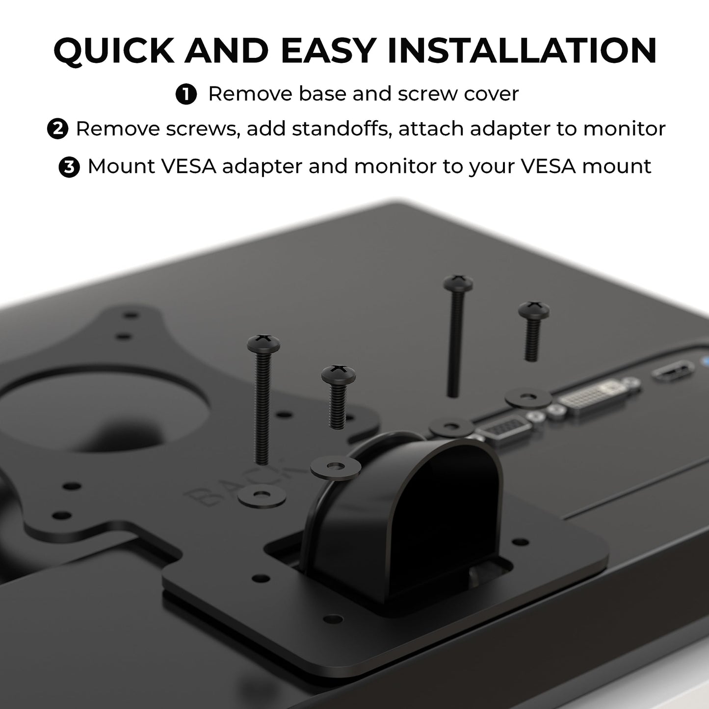 HumanCentric VESA Mount Adapter Compatible for LG Monitors 75x75, 100x100mm
